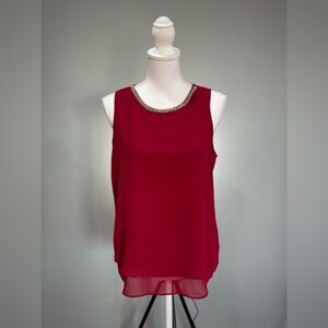 CLEARANCE! Brick Violet + Claire Sleeveless Blouse Size M EUC